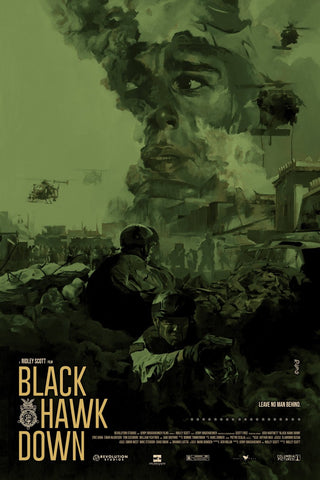 Black Hawk Down by Chris Valentine - Night Vision Variant AP Edition Screenprint